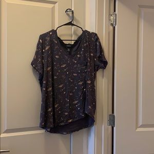 Short sleeved torrid shirt.